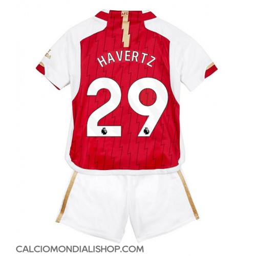 Maglie da calcio Arsenal Kai Havertz #29 Prima Maglia Bambino 2023-24 Manica Corta (+ Pantaloni corti)